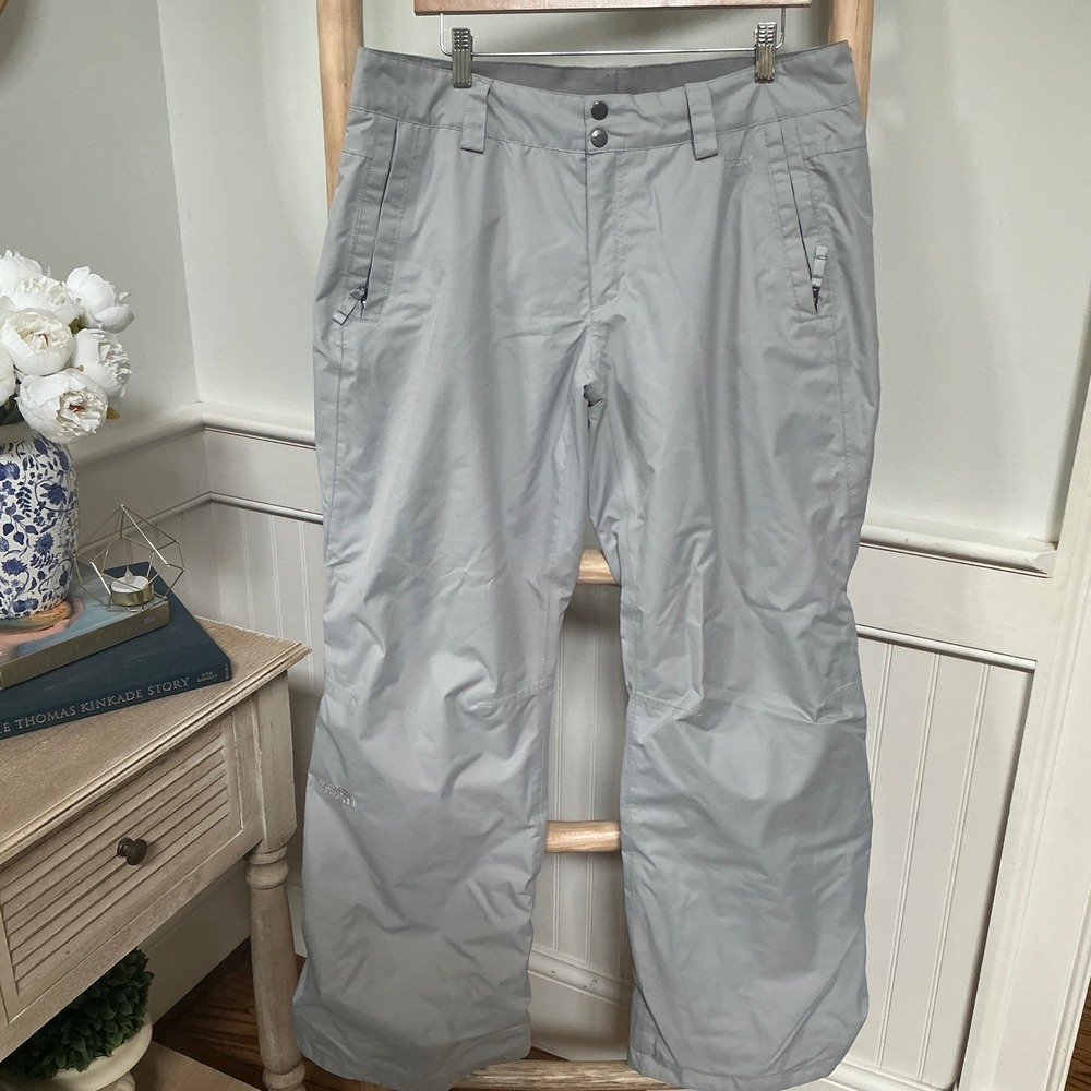 The North Face HyVent Insulated Snow Pants Womens Large Gray Ski Snowboard